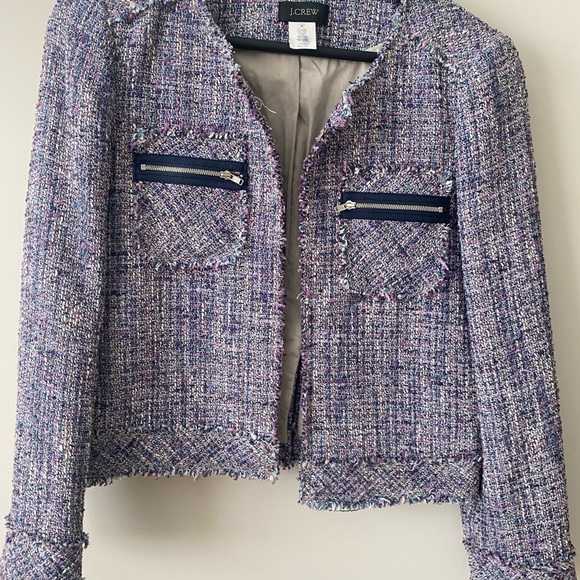 EUC J Crew Realta Tweed Jacket - Picture 3 of 12